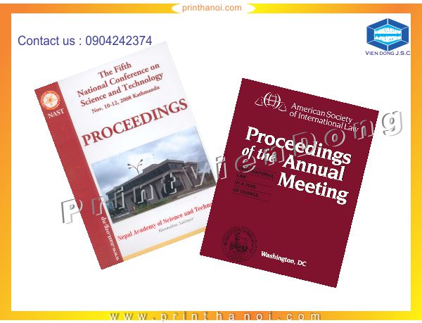 Proceedings Printing in Hanoi | Print calendar book in Hanoi-Vietnam | Print Ha Noi
