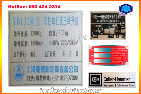 Making aluminum label | Print cheap business card | Print Ha Noi