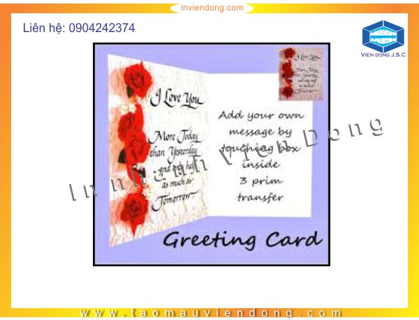 Fast Greeting Cards Printing | print cheap appointment card | Print Ha Noi