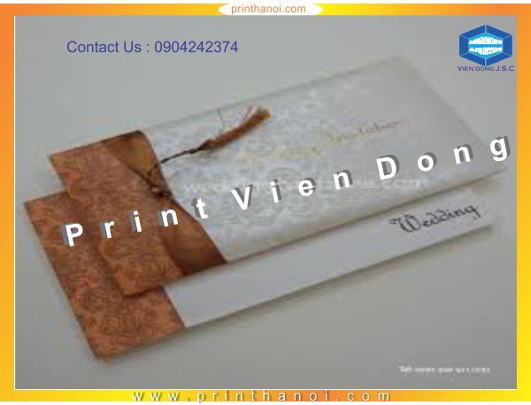 Cheap Wedding Invitation Printing | Print pop-up greeting card in Ha Noi | Print Ha Noi