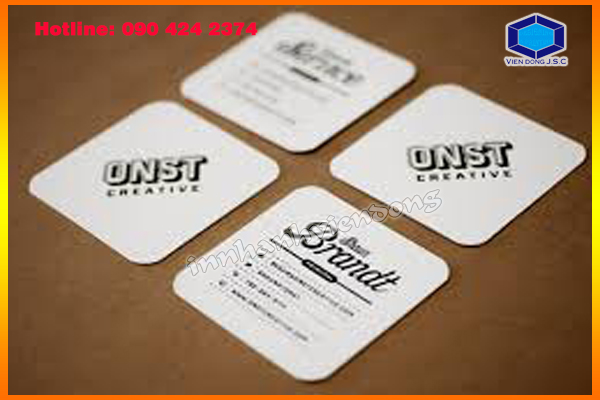 Square Business Cards in Ha Noi | Print cheap business card | Print Ha Noi