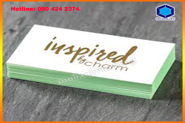 Gold Foil Business Cards in Ha Noi | Quick label printing with cheap price | Print Ha Noi